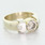 Modern Ladies 14K Yellow White Gold Diamond 1.34CTW Engagement Ring Jewelry