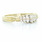 Dazzling Ladies Vintage Estate 14K Yellow Gold Round Diamond Cluster Ring