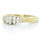 Dazzling Ladies Vintage Estate 14K Yellow Gold Round Diamond Cluster Ring