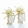 Stunning Ladies 14K Yellow Gold Pair Spider Earring With French Clip Backing