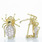 Stunning Ladies 14K Yellow Gold Pair Spider Earring With French Clip Backing