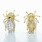 Stunning Ladies 14K Yellow Gold Pair Spider Earring With French Clip Backing