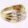 Beautiful Ladies Vintage Estate 10K Yellow Gold Diamond Right Hand Ring 