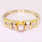 Stunning Ladies Vintage 14K Two Tone Round Diamond Engagement Ring