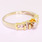 Stunning Ladies Vintage 14K Two Tone Round Diamond Engagement Ring