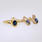 Ladies Estate 10K Yellow Gold Diamond Sapphire Ring Earrings Pendant Jewelry Set