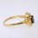 Ladies Estate 10K Yellow Gold Diamond Sapphire Ring Earrings Pendant Jewelry Set