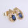 Ladies Estate 10K Yellow Gold Diamond Sapphire Ring Earrings Pendant Jewelry Set