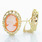 Breathtaking Ladies 14K Yellow Gold Cameo Pendant /  Pin Earring Set