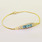 Elegant Ladies Vintage 14K Yellow Gold Aquamarine Round Diamond Bracelet 