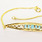 Elegant Ladies Vintage 14K Yellow Gold Aquamarine Round Diamond Bracelet 