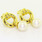 Lustrous Fine Estate Ladies 14K Yellow Gold White Pearl Earrings Jewelry