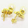 Lustrous Fine Estate Ladies 14K Yellow Gold White Pearl Earrings Jewelry