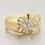 Beautiful Vintage Estate 14k Yellow Gold Diamond Cluster Ring