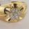 Beautiful Vintage Estate 14k Yellow Gold Diamond Cluster Ring