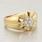 Beautiful Vintage Estate 14k Yellow Gold Diamond Cluster Ring