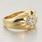 Beautiful Vintage Estate 14k Yellow Gold Diamond Cluster Ring