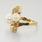 Retro 14k Yellow Gold Dual Pearl Ring Jewelry