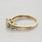 Vintage 14k Gold Three Stone Diamond Anniversary Ring