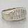 Vintage Era White Gold & Diamond Channel Band Ring