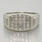 Vintage Era White Gold & Diamond Channel Band Ring