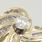 Fine Estate 1.00ct Diamond 14K Yellow Gold Swirl Ring