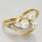 Vintage 14K Yellow Gold Pearl Diamond Ring 