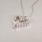 Lovely 10K White Gold Round Diamond Heart Vintage Pendant & 18" Necklace