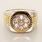 Magnificent Men's 10K Yellow and White Gold Diamond "Watch" Ring