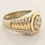 Magnificent Men's 10K Yellow and White Gold Diamond "Watch" Ring