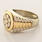 Magnificent Men's 10K Yellow and White Gold Diamond "Watch" Ring