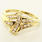 Estate Vintage Ladies 10K Yellow Gold Diamond Ring 