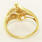 Estate Vintage Ladies 10K Yellow Gold Diamond Ring 