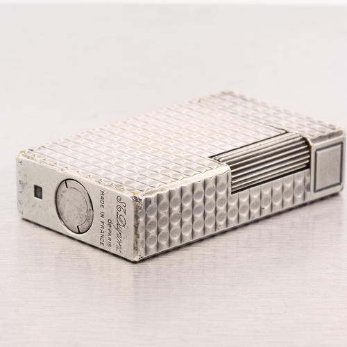 Authentic S.T. Dupont Vintage Silver Finish Lighter eBay