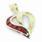 Dazzling Ladies Vintage 10K Yellow Ruby Diamond Heart Shaped Pendant