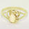 Beautiful Ladies 14K Yellow Gold Pear Shape Fire Opal Diamond Ring