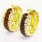 Breathtaking Ladies 14K Yellow Gold Leopard Enamel Print Huggie Earrings