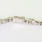 Stunning Ladies 14k White Gold Double Row Tennis Bracelet Cubic Zirconia Stones