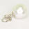 Stunning Ladies Vintage 14K White Gold Pearl Diamond Huggie Dangling Earring Set