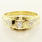 Beautiful Ladies 14K Two Tone Gold Round Diamond Ring 