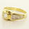 Beautiful Ladies 14K Two Tone Gold Round Diamond Ring 