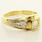 Beautiful Ladies 14K Two Tone Gold Round Diamond Ring 