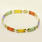 Charming Ladies 14K Yellow Gold Multi Colored Jade Bracelet