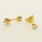 Beautiful Ladies 10K Yellow Gold Round Diamond Stud Earrings