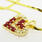 Stunning Ladies 14K Yellow Gold Diamond Tourmaline Heart Pendant Necklace