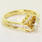 Spectacular Ladies Vintage 14K Yellow Gold Diamond Engagement Ring Set 