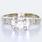 Vintage Womens 14K White Gold Diamond Solitaire Side Accent Engagement Ring  