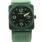 Bell & Ross BR03942 Aviation Military Cermaic Green  Men's Watch Rubber Band 