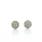 Beautiful Ladies 14K White Gold Round Diamond Cluster Earrings 10MM Circle