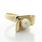 Beautiful Vintage Ladies 14K Yellow Gold Lustrous White Pearl Solitaire Ring